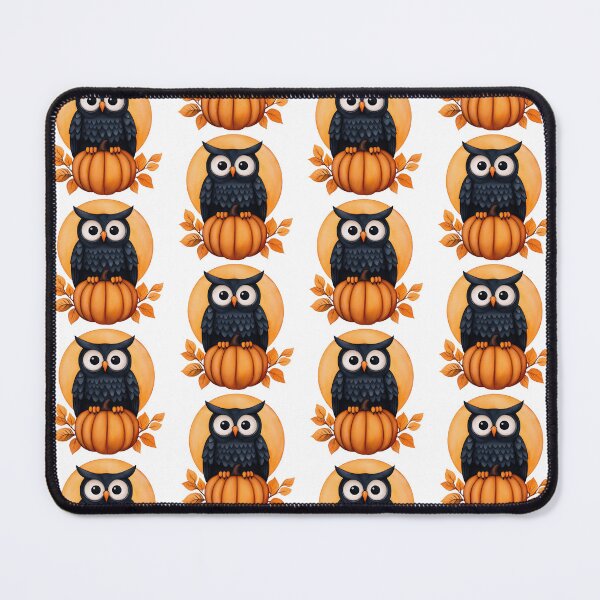 Item preview, Halloween Owl Perched on Pumpkin designed and sold by WPCreator.