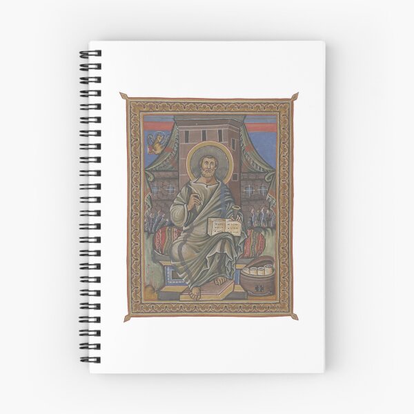 Item preview, Saint Luke the Evangelist designed and sold by CarolusMarcus | Medieval Sacred Art.