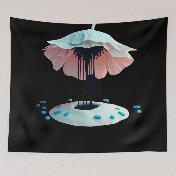 Item preview, Addiction Horror - Opium Poppy, Opiate Drugs, Trapped Woman designed and sold by SomniferumWars.