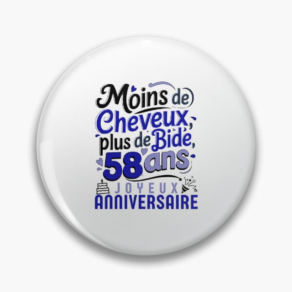 Item preview, Humor 58 Years - Funny Gift for Man - Quinqua Birthday designed and sold by RomualdGR.