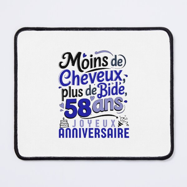 Item preview, Humor 58 Years - Funny Gift for Man - Quinqua Birthday designed and sold by RomualdGR.
