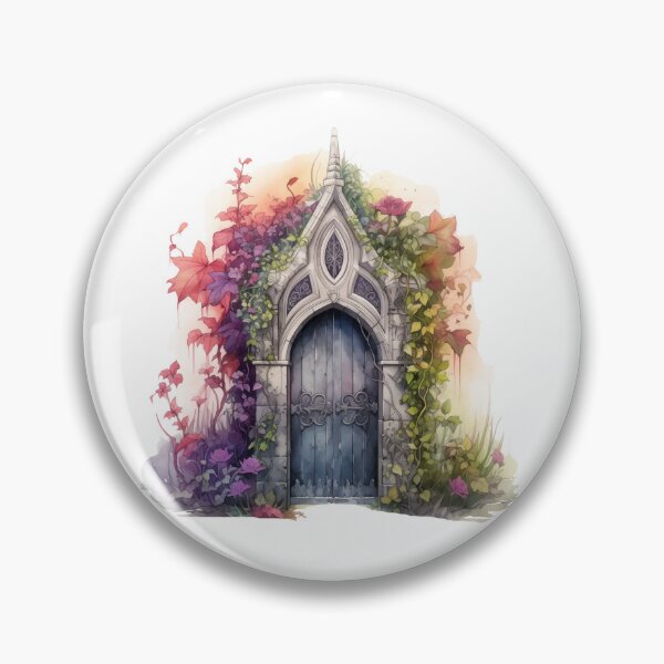 Item preview, Mysterious Stone Door With Ivy designed and sold by New-School-Wave.