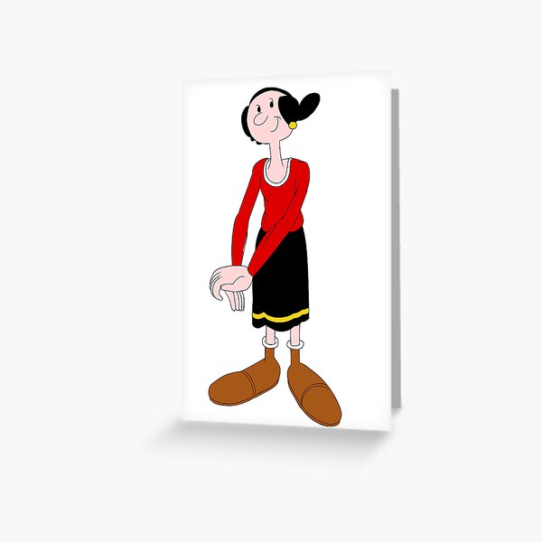 Olive Oyl Greeting Card
