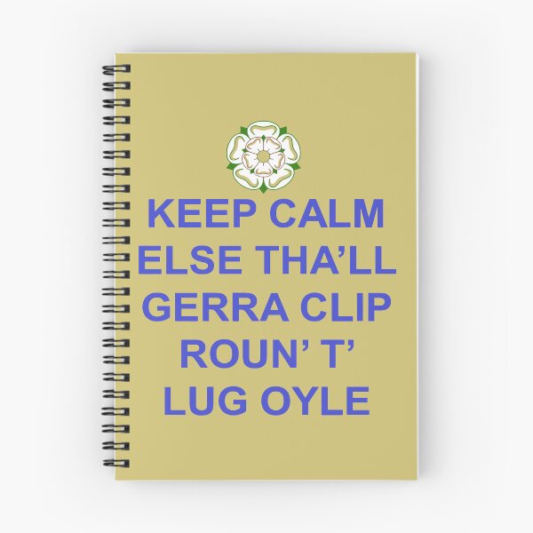 Item preview, Keep Calm Else Thall Gerra Clip Yorkshire Dialect BlueText designed and sold by taiche.
