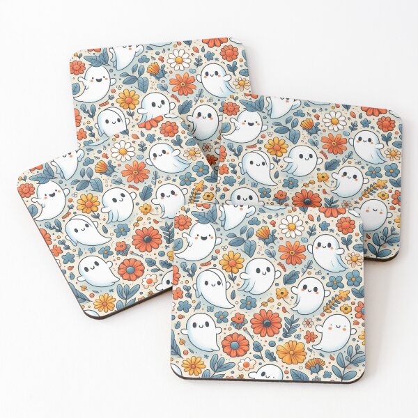 Item preview, Floral Happy Spooky Ghost  designed and sold by DeeCeeFashion.