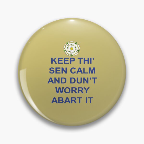 Item preview, Keep Thi Sen Calm Else And Dunt Worry Abart It Blue Text designed and sold by taiche.