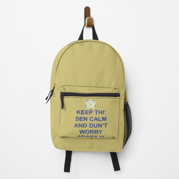 Item preview, Keep Thi Sen Calm Else And Dunt Worry Abart It Blue Text designed and sold by taiche.