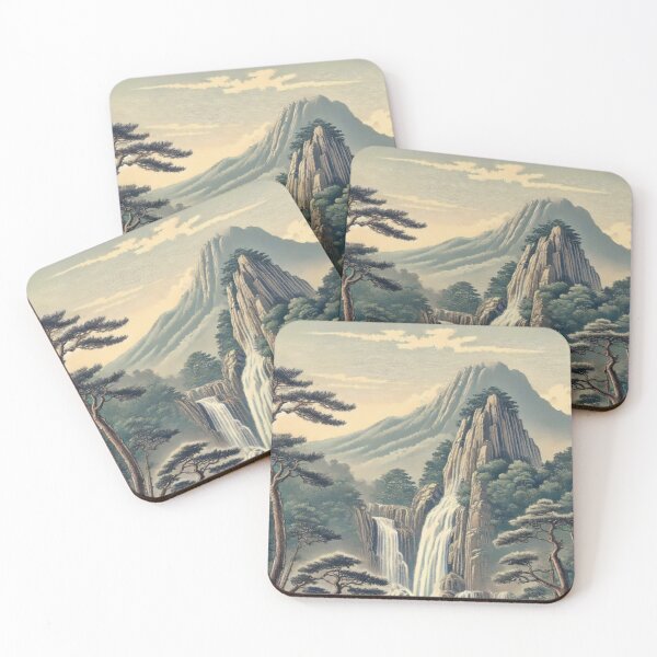 Item preview, Hine Hills - A Contemporary Ukiyo-e Nature Landscape designed and sold by Kijiermono.