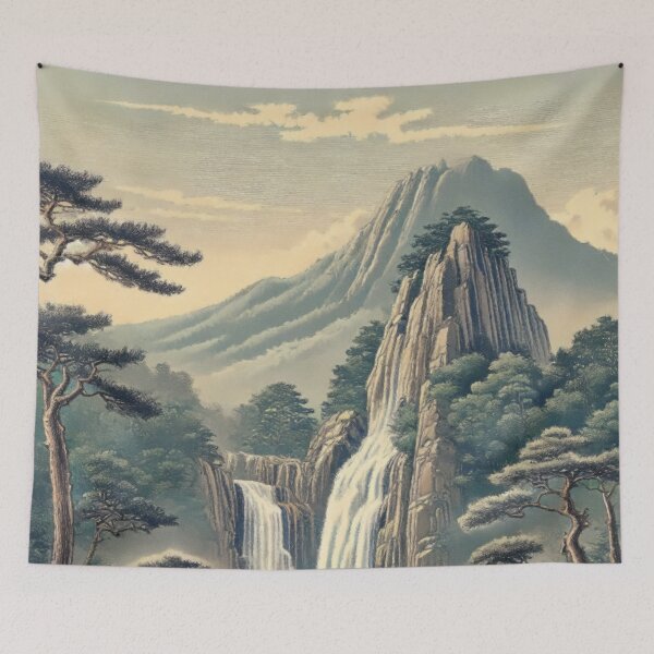 Item preview, Hine Hills - A Contemporary Ukiyo-e Nature Landscape designed and sold by Kijiermono.