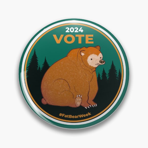Item preview, Vote! 2024 Fat Bear Week designed and sold by MellowMoths.
