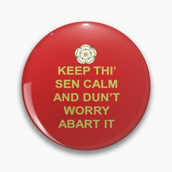 Item preview, Keep Thi Sen Calm Else And Dunt Worry Abart It Yellow Text designed and sold by taiche.
