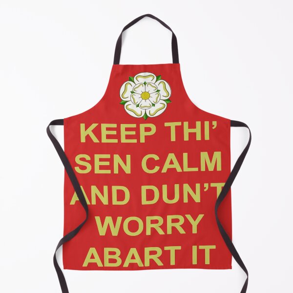 Item preview, Keep Thi Sen Calm Else And Dunt Worry Abart It Yellow Text designed and sold by taiche.