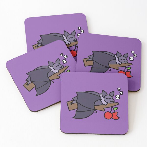 Item preview, Cute & Sleepy Fruit Bat designed and sold by DaTacoX.