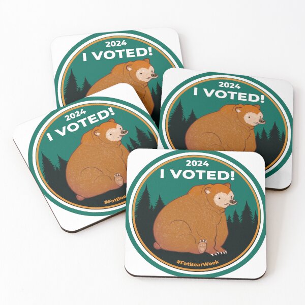 Item preview, I Voted! 2024 Fat Bear Week designed and sold by MellowMoths.