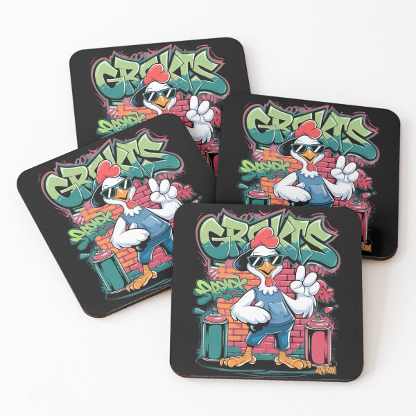 Item preview, Cool chicken graffiti art designed and sold by Animal Hug Co..