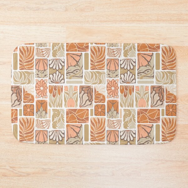 Item preview, Abstract vintage flowers, leaves and branches pattern designed and sold by DarianaArt.