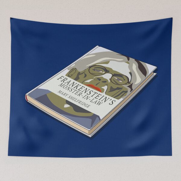 Item preview, Frankenstein's Monster-in-Law – Book Cover Parody designed and sold by Fun Funky Designs.