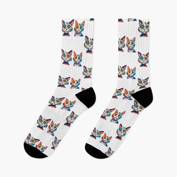 Item preview, Twin kitten in watercolour - @fluidwatercolor designed and sold by fluidwatercolor.