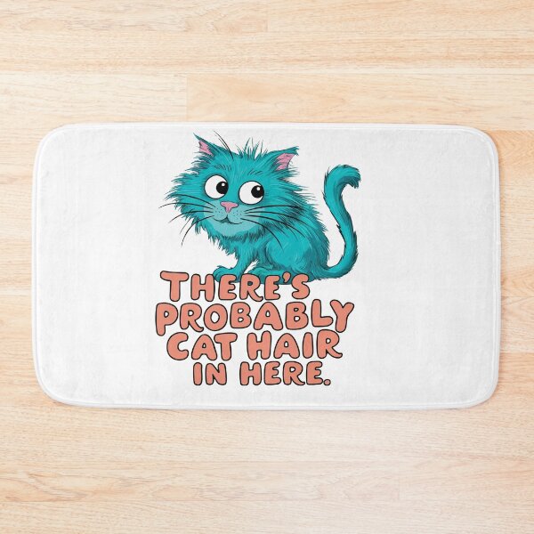 Item preview, Whimsical Turquoise Cat with Funny Quote designed and sold by NiftyWrx.