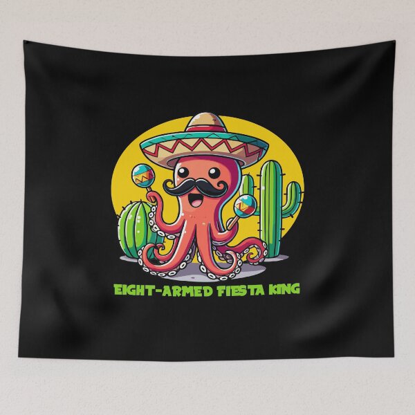 Item preview, Mexican Octopus - Eight Armed Fiesta King designed and sold by MaateoDesign.