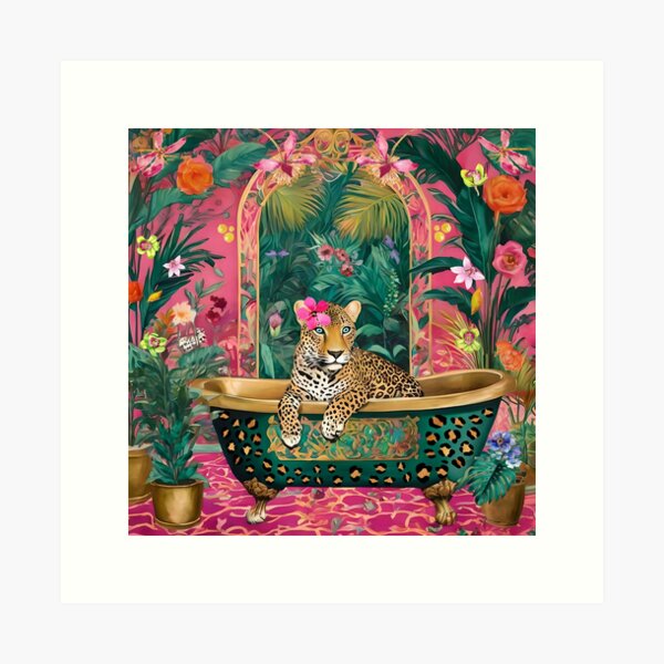 Item preview, Bathing Leopard designed and sold by jantulov.