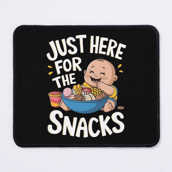 Item preview, Just Here for the Snacks Funny Baby Cartoon designed and sold by DorasArt.
