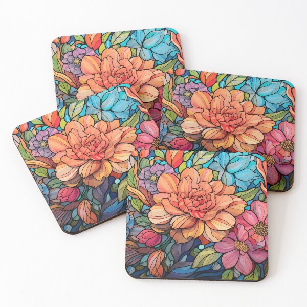 Item preview, Stained Glass of Water Lilies Reflections designed and sold by Cozirlax.