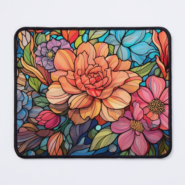 Item preview, Stained Glass of Water Lilies Reflections designed and sold by Cozirlax.