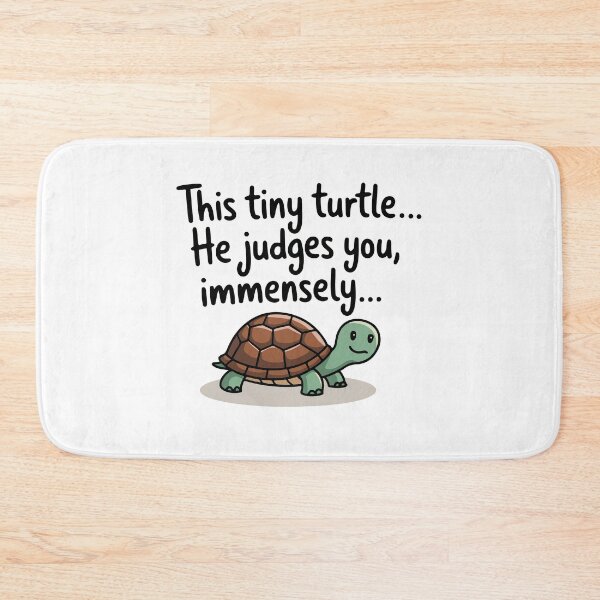 Item preview, Judgmental Tiny Turtle Cartoon designed and sold by NiftyWrx.