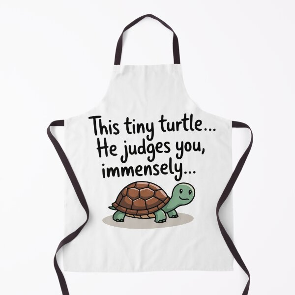 Item preview, Judgmental Tiny Turtle Cartoon designed and sold by NiftyWrx.