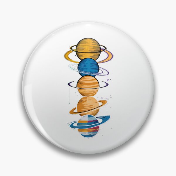 Item preview, Vibrant Solar System Planets Alignment designed and sold by NiftyWrx.