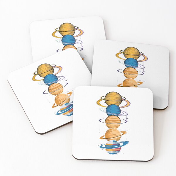 Item preview, Vibrant Solar System Planets Alignment designed and sold by NiftyWrx.