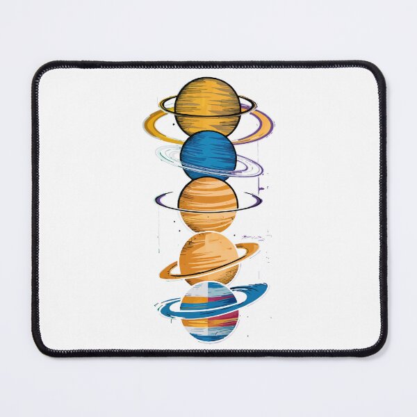 Item preview, Vibrant Solar System Planets Alignment designed and sold by NiftyWrx.