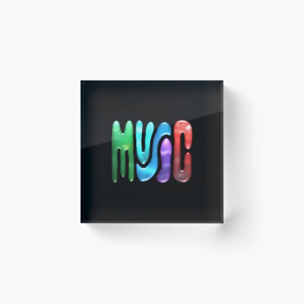Item preview, Neon Music Text designed and sold by SuRReal3D.