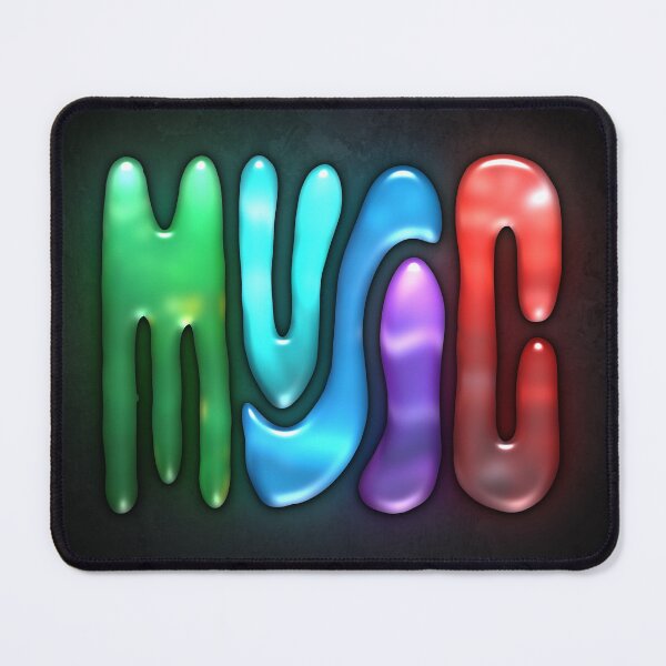 Item preview, Neon Music Text designed and sold by SuRReal3D.