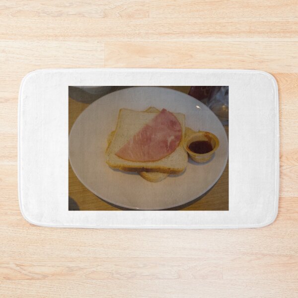 Item preview, Breakfast simple sandwich bread with ham and sauce designed and sold by dabingboshi.