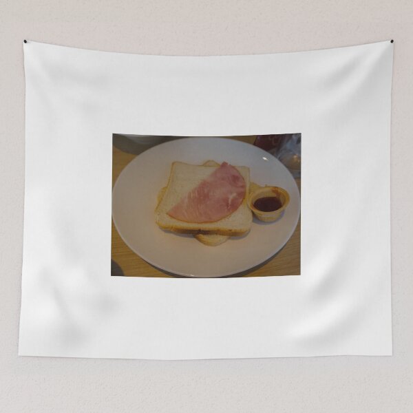 Item preview, Breakfast simple sandwich bread with ham and sauce designed and sold by dabingboshi.