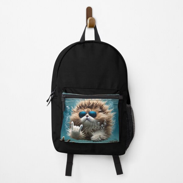 Item preview, Even More Frizzy Cat Rocking Underwater designed and sold by All4ROCK.
