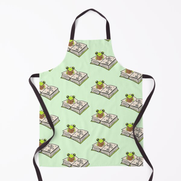 Item preview, Frog Reading "Easily Distracted by Books" - Green designed and sold by MrsCreative1.