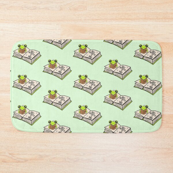 Item preview, Frog Reading "Easily Distracted by Books" - Green designed and sold by MrsCreative1.