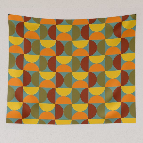 Item preview, retro mid century abstract pattern designed and sold by pauloneill-art.