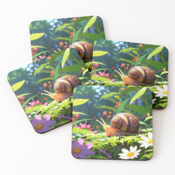 Item preview, Snail explores garden. designed and sold by PatDoArt.