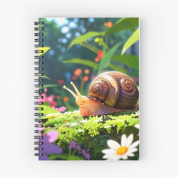Item preview, Snail explores garden. designed and sold by PatDoArt.