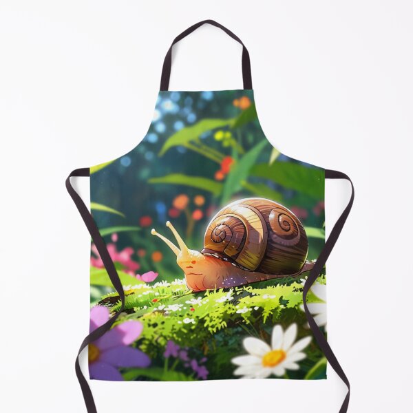 Item preview, Snail explores garden. designed and sold by PatDoArt.