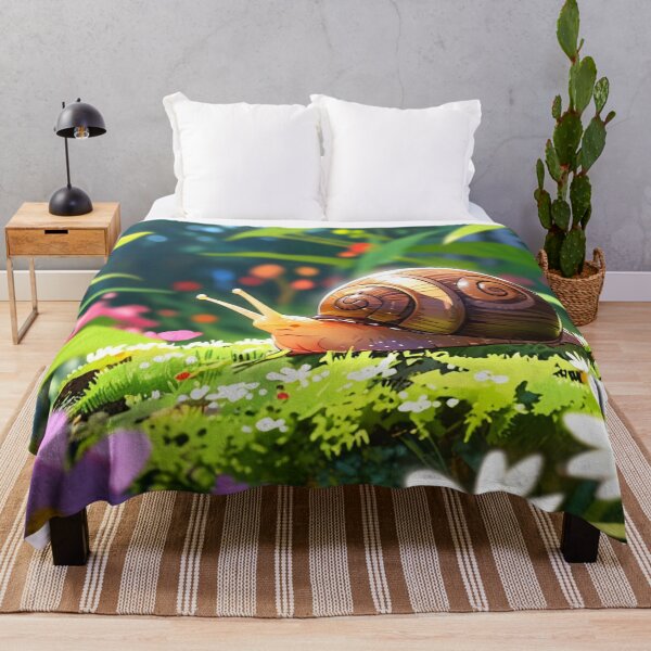 Item preview, Snail explores garden. designed and sold by PatDoArt.