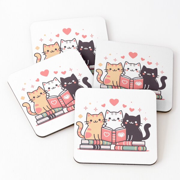 Item preview, Cats love books designed and sold by Azrora.