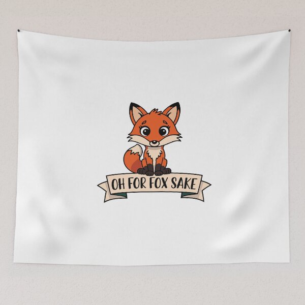 Item preview, Oh For Fox Sake Cute Cartoon Fox Animal Humor designed and sold by NiftyWrx.