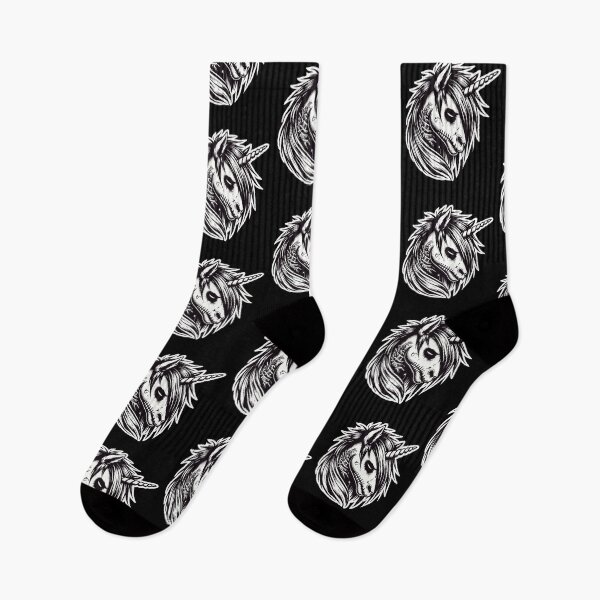 Item preview, Creepy Gothic Unicorn Aesthetic Goth Design designed and sold by LuminOrb.