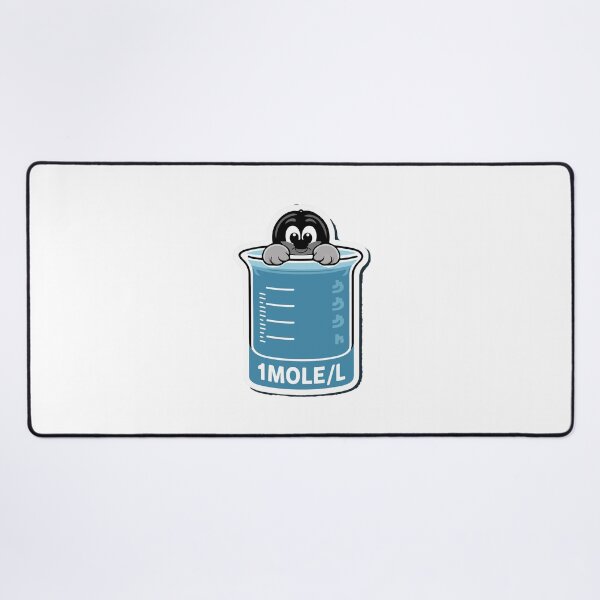 Item preview, 1MOLE/L Science Mole Cartoon Beaker Design designed and sold by NiftyWrx.