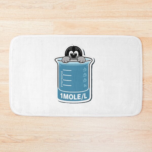 Item preview, 1MOLE/L Science Mole Cartoon Beaker Design designed and sold by NiftyWrx.